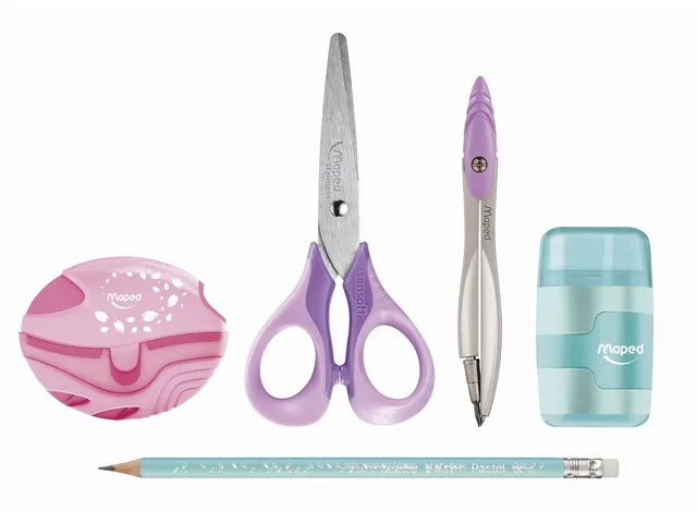 Passer Maped Study 2-delig display à 20 stuks pastel assorti