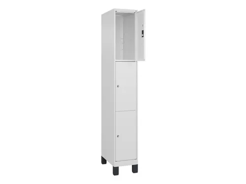 lockerkast,HxBxD 1950x300x500mm,1x3vakken,vak B 300mm,cil.-slot,voeten
