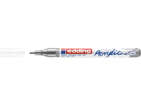 Acrylmarker edding e-5300 fijn zilver