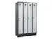 locker voor scheiding van kleding,HxBxD 1950x1200x500mm,4vak