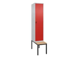 locker voor scheiding van kleding,HxBxD 2120x400x815mm,1vak