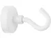 Aimant Westcott avec crochet 25mm +/- 15kg Blanc