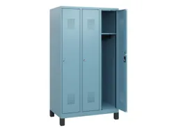 schoollocker,HxBxD 1630x900x500mm,3vak,vak B 300mm,cil.-slot,voeten