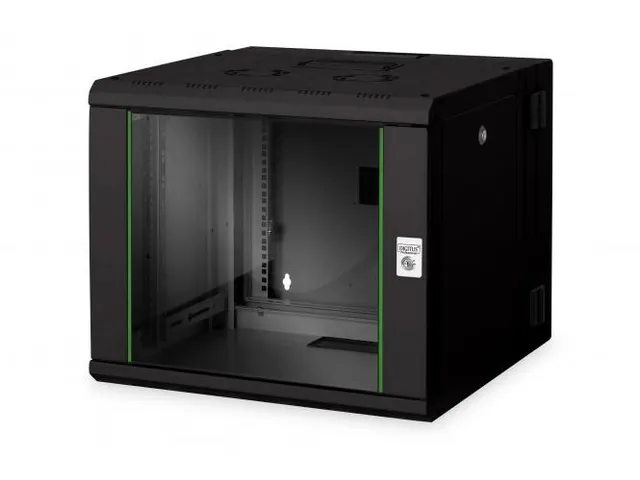 Digitus Unique 9U netwerkkast wandmontage 51x60x60cm Tweedelig Zwart