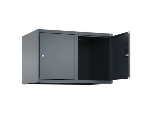 opzetkast,v. locker,2vak.,vak B 400mm,HxBxD 500x800x500mm,vleugeldeur