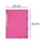 Elastomap 3 kleppen glanskarton 400g/m2 A4 Roze