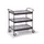 Tafelwagen Draagverm. 150kg Laadvl. Lxb 785x420mm 3 Etages Diepzwart
