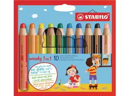 Kleurpotloden Stabilo Woody 880 10Stuks Assorti