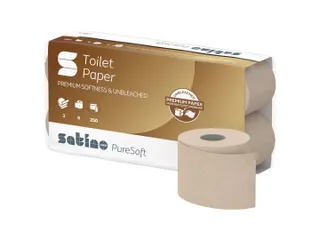 Toiletpapier Satino PureSoft MT1 3-laags 250vel naturel 076970 - 1