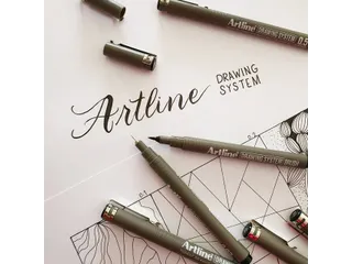 Fineliner Artline technisch brush zwart - 4