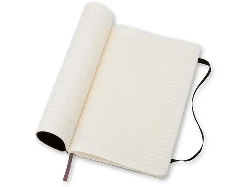 Notitieboek Moleskine pocket 90x140mm lijn soft cover zwart