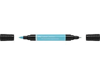 Tekenstift Faber-Castell Pitt Artist Pen duo marker 154 licht kobalt t - 3