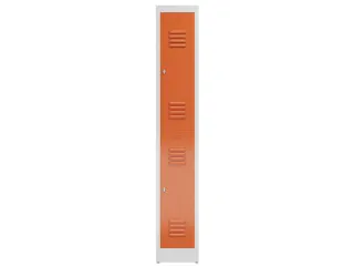 Dubbeldekse garderobekast 1800x310x500mm 2vak B300mm RAL7035 RAL3000 - 2