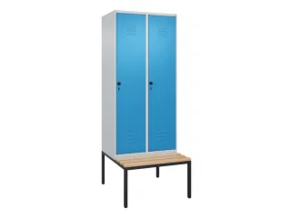 locker voor scheiding van kleding,HxBxD 2120x800x815mm,2vak - 1