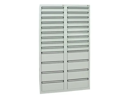 ladekast,HxBxD 1800x1000x500mm,26lade(n),centr. vergrendeling