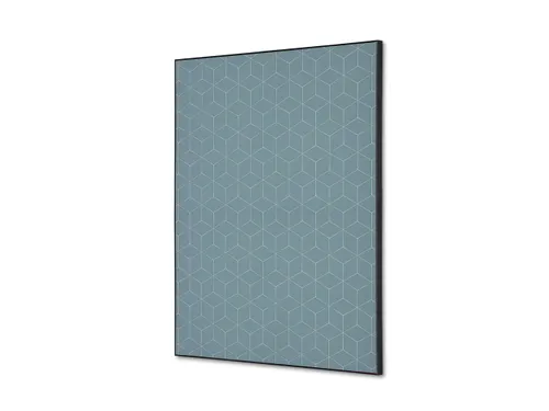 Wanddecoratie Textiel Set A2 Hexagon Grijs