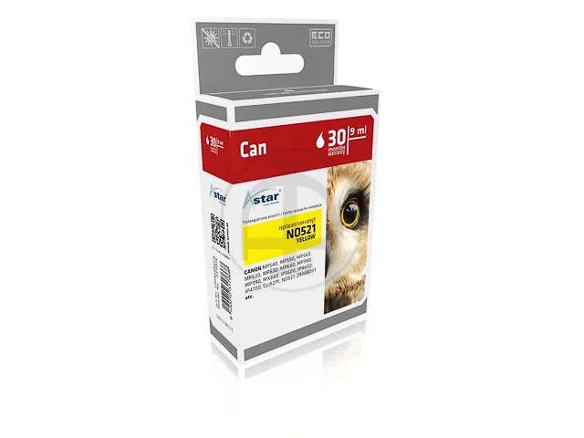 AS15936 ASTAR CANON CLI521Y MP Inkt geel rebuilt 470pagina's Chip 9ml