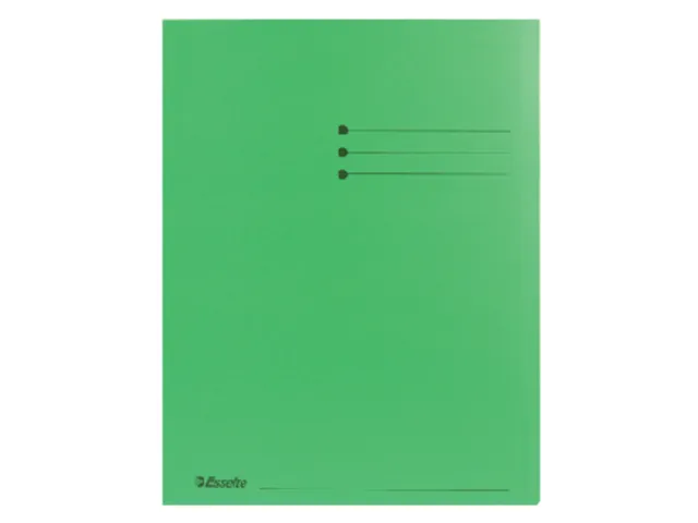 Inlegmap A4 Esselte Met Overslag Karton Groen