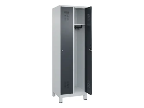 locker,HxBxD 1950x600x500mm,2vak,vak B 300mm,cil.-slot,voeten