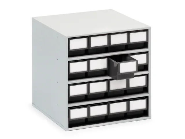 bac compartimentable ESD,HxlxP 82x92x400mm,PP,noir