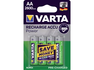 Batterij Oplaadbaar Varta 4x AA 2600Mah Ready2Use 1.2V - 1