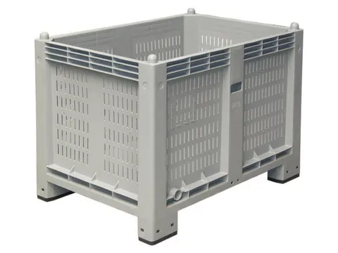 Stapelcontainer Hxbxd 850X1200X800Mm 550 Liter Wanden Gesleufd Grijs