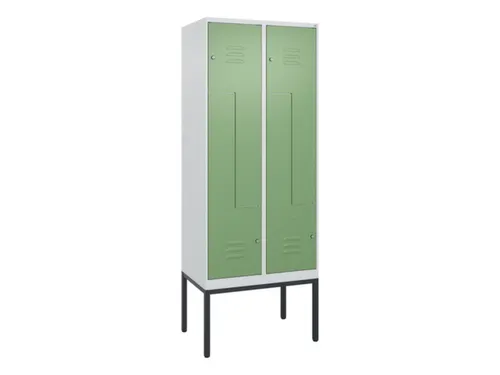 Z-garderobekast,HxBxD 2120x800x500mm,vak B 200/400mm,cil.-slot