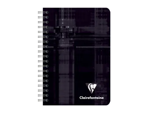 Notitieboek Clairefontaine 95x140mm 180 pagina's spiraal lijn assorti