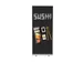 Roll-Banner 85x200 complete set met print "Sushi"