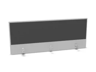 opzetpaneel bureau aanbouw achter MP-lichtgrijs antraciet 1400mm - 1