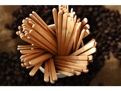 Roerstaafjes Biaretto hout 11cm 2000 stuks