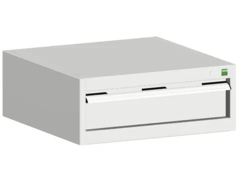 ladekast HxBxD 250x650x650mm 1lade RAL7035 front RAL7035