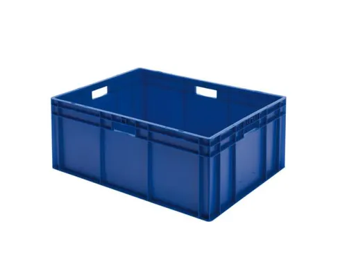Euronorm Stapelkrat 320x800x600mm 127liter Wanden/bodem Gesloten Blauw