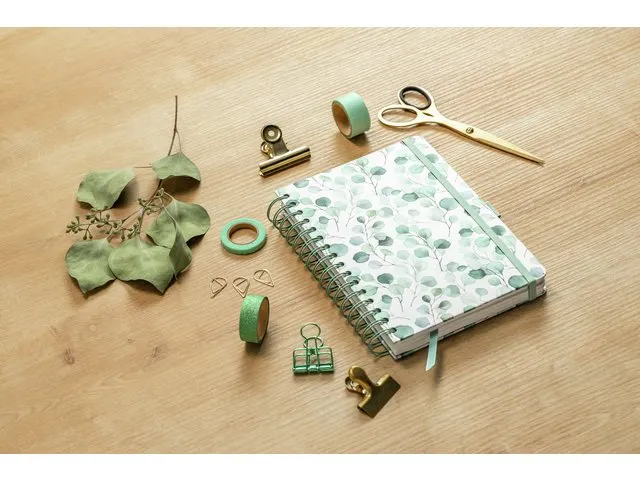 Cahier Jolie A5 spirale Eucalyptus Day vierge 240 pages 120gr couvertu