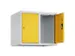 opzetkast,v. locker,2vak.,vak B 300mm,HxBxD 500x600x500mm,cilinderslot