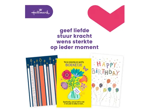 Wenskaart Hallmark Business Box verjaardag navulset à 12 stuks