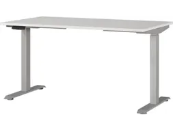 Elektrisch ihv bureau,HxBxD 720-1200x1400x800mm,blad lichtgrijs