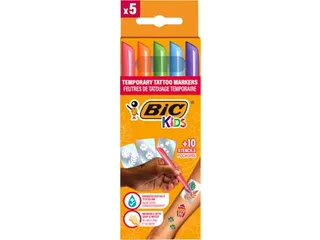 Tattoo Marker Set Assorti 5 Pennen En 10 Stencils - 1