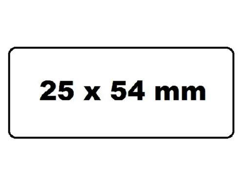 Labeletiket Quantore 11352 54x25mm retour wit