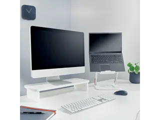 Ergo monitorstandaard, wit - 5
