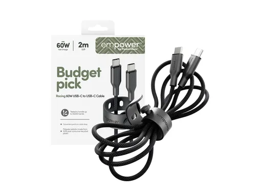 PanzerGlass empower by Racing 60W USB-C to USB-C Cable | USB 2.0