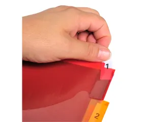 Tabbladen Pp Met Neutrale Tabs In Etikettenhouder 12 Tabs A4 - 6