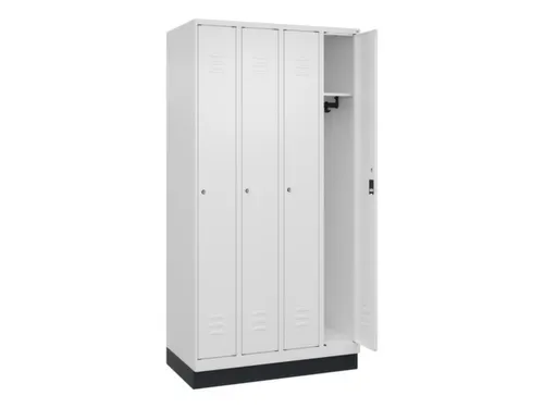 locker,HxBxD 1950x1000x500mm,4vak,vak B 250mm,cil.-slot,sokkel