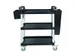 Serveerwagen Vogue polypropyleen klein 130kg 95x82.5 cm zwart