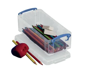 Opbergbox 0,9 Liter 220x100x70mm transparant - 1