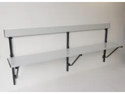 klapbank LxD 2000x380mm aluminium lijsten frame staal RAL7016