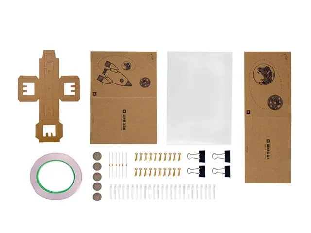 Tape-o-Tronics knutseldoos, creatieve DIY-projecten met karton en leds
