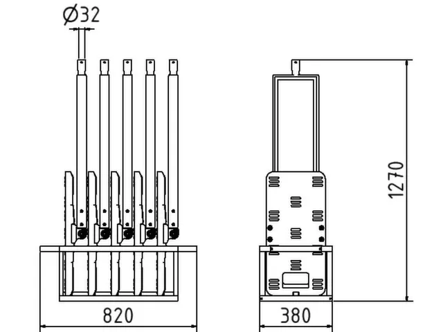 Set Flexibele Geleidebakens,5Flexibele Geleidebakens,1Transportbox