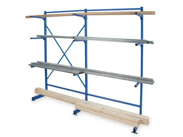 Draagarmstelling Basis+aanbouw Hxbxd 1950x2090x450mm 3staanders 9arm