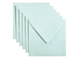 Envelop Papicolor 140x140mm Zeegroen gegomd - 1